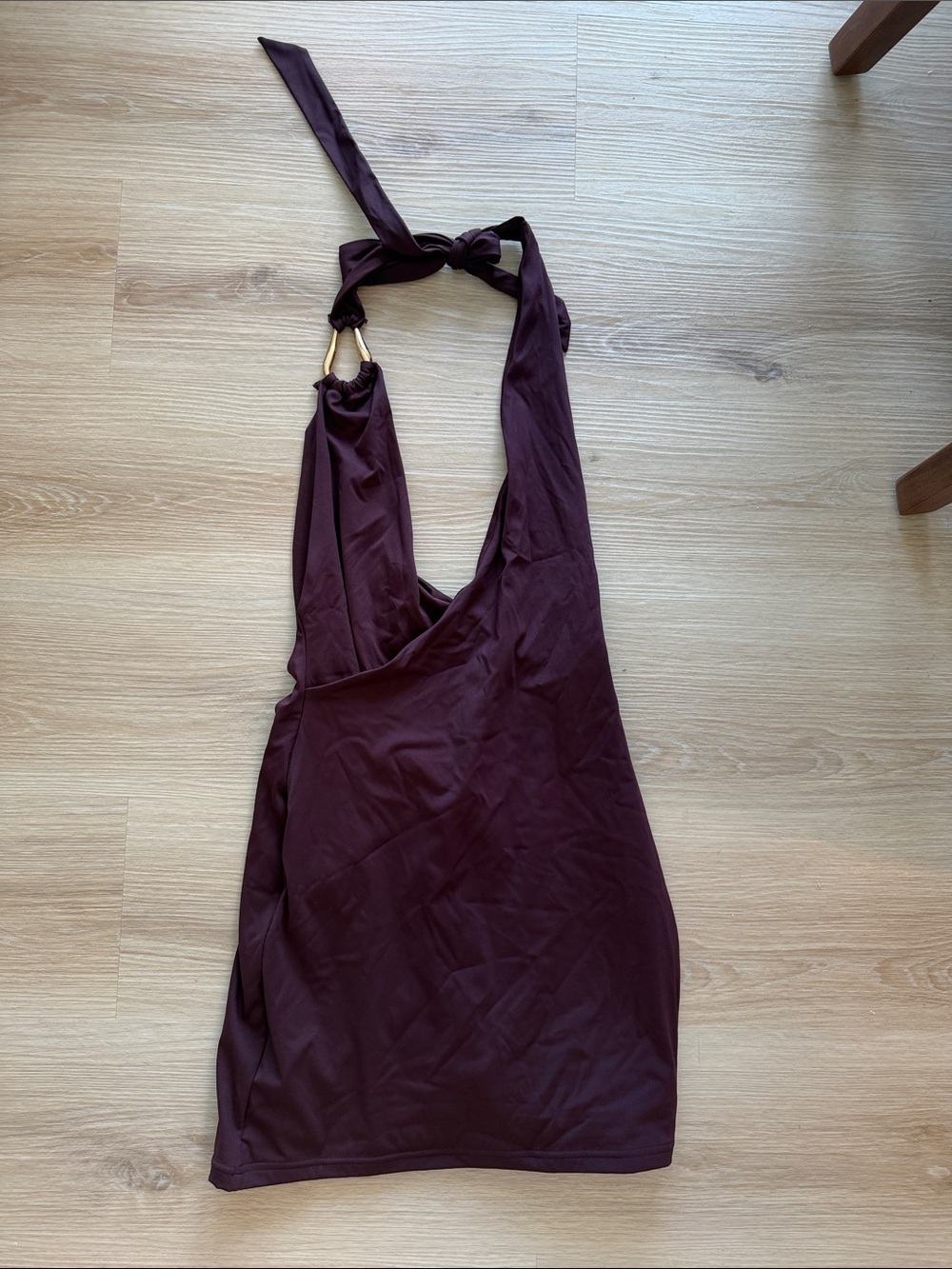 Sleeveless Halter Mini Dress